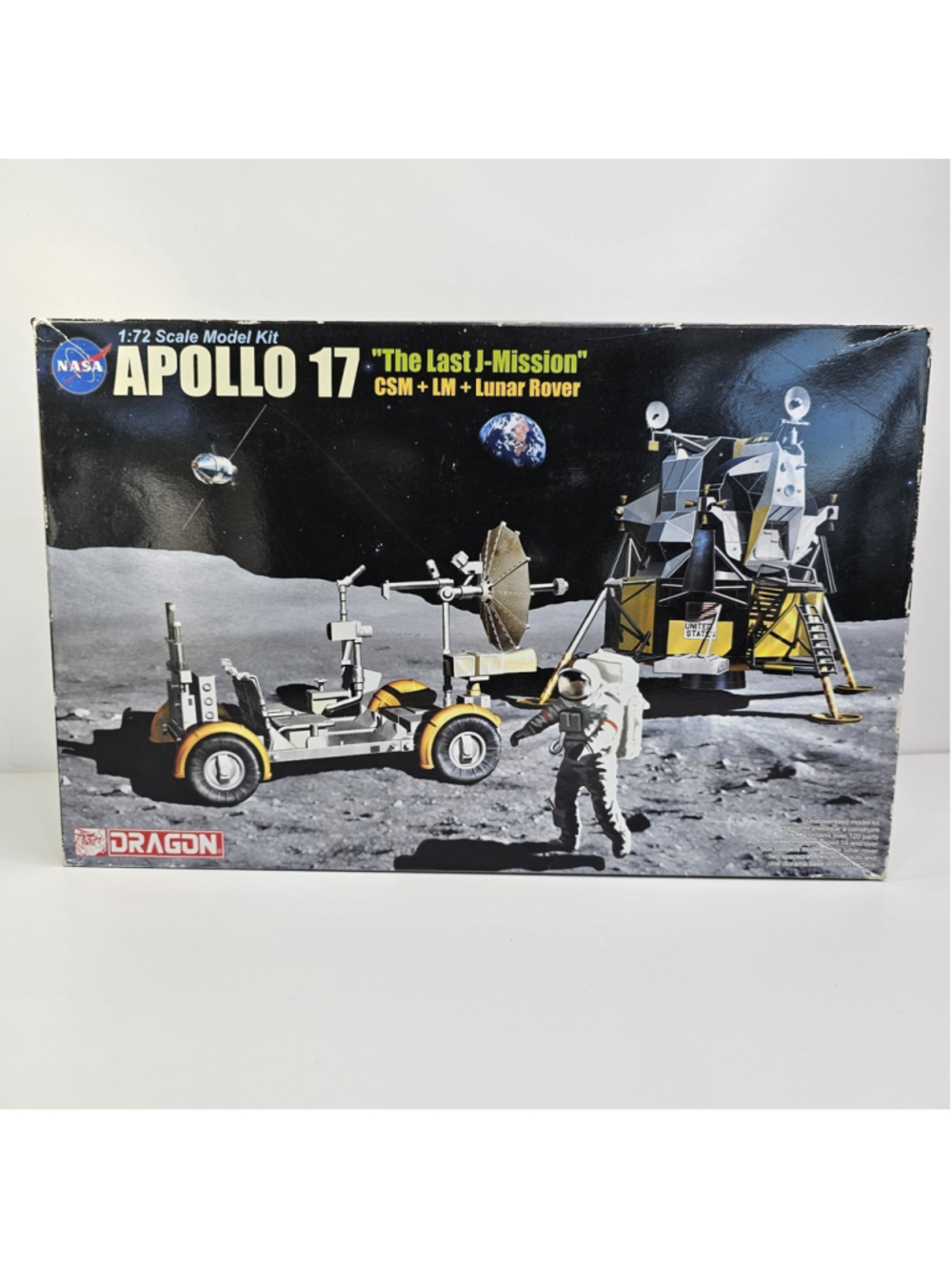Dragon 1/72 Apollo 17 Last J-Mission CSM LM Lunar Rover Sealed Contents 11015-03